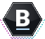 Backloggd hexagonal stamp